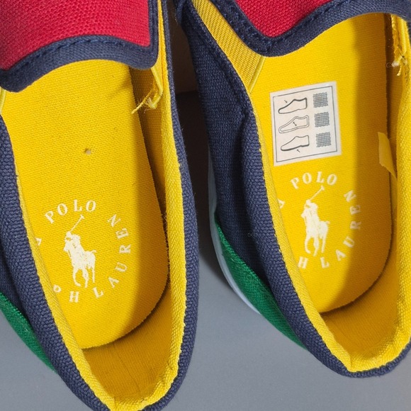 Polo Ralph Lauren Boys Landyn Slip-On Canvas Casual Shoes Size 3 NEW NO BOX - Picture 3 of 7